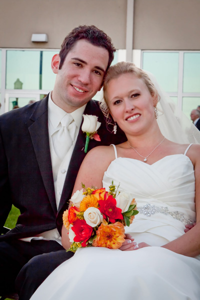 A beautiful ceremony both Christian and Jewish performed under the tent on