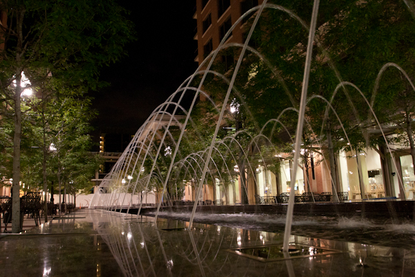 Salt Lake downtown at night