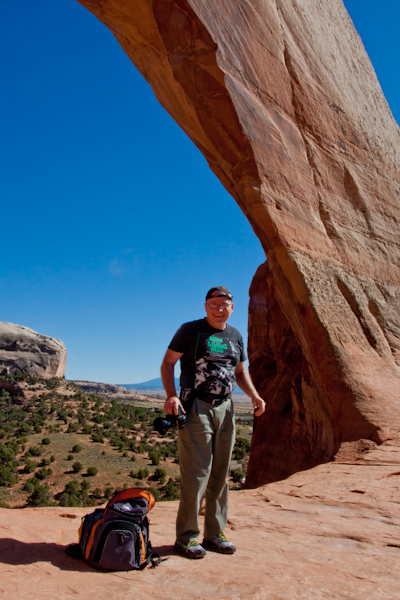 Bob at Wilson Arch