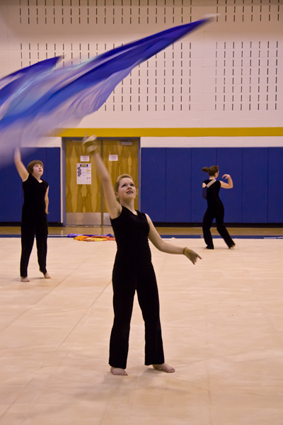 I assume it comes from the evolution of what a color guard has become, 